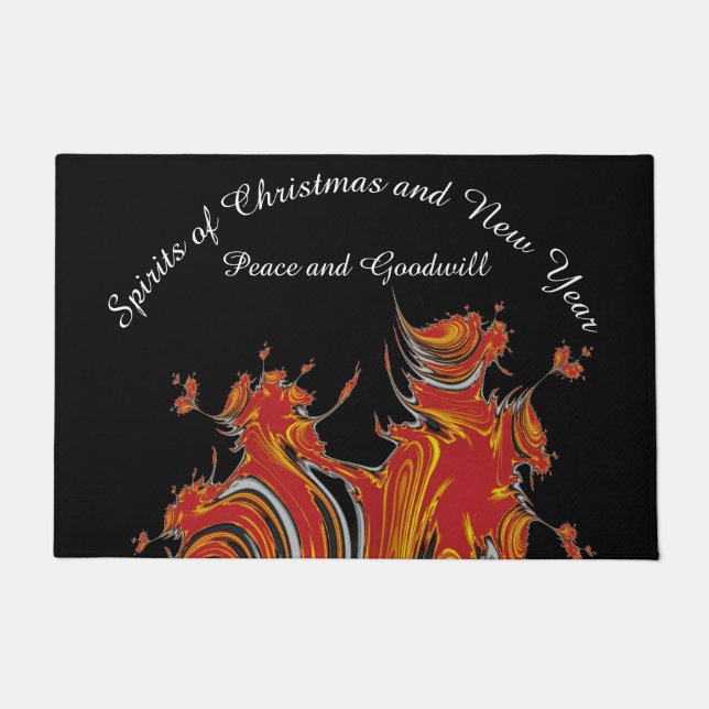 SPIRITS OF CHRISTMAS AND NEW YEAR DOORMAT (Front)