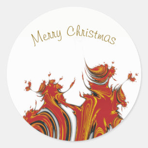 SPIRITS OF CHRISTMAS CLASSIC ROUND STICKER