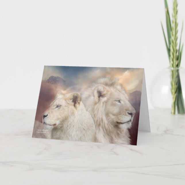 Spirits Of Light - White Lion ArtCard Card (Front)