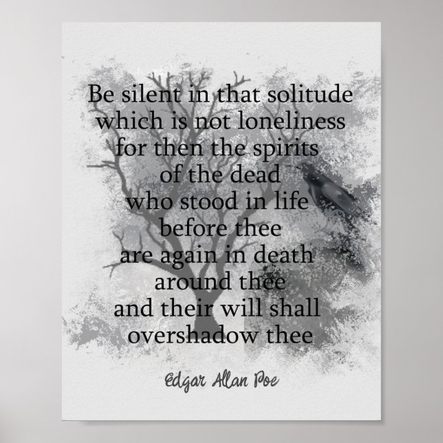 Spirits of the Dead Edgar Allan Poe Poem  Poster (Front)