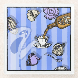 Spirits - Pop Goth Nightmare Surreal Glass Coaster