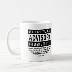 Spiritual Advisory John 14:6 Christian Quotes Coffee Mug