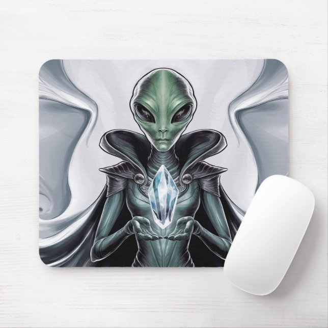 Spiritual Alien Mouse Mat (With Mouse)