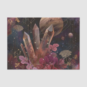 Spiritual Amethyst Energy Celestial Pattern Tissue Paper