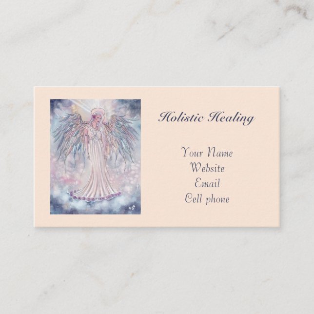 Spiritual angel of light business cards by Renee L (Front)