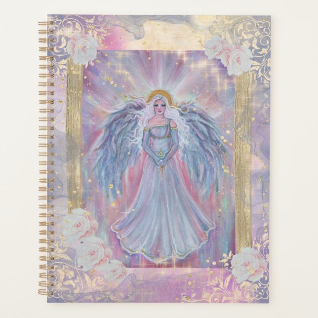 Spiritual angel or light heavenly by Renee Lavoie Planner (Front)