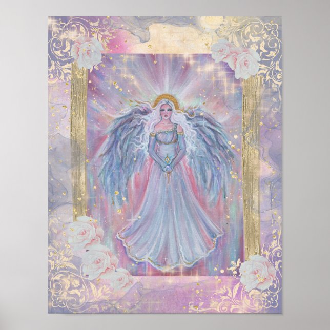 Spiritual angel or light heavenly by Renee Lavoie Poster (Front)