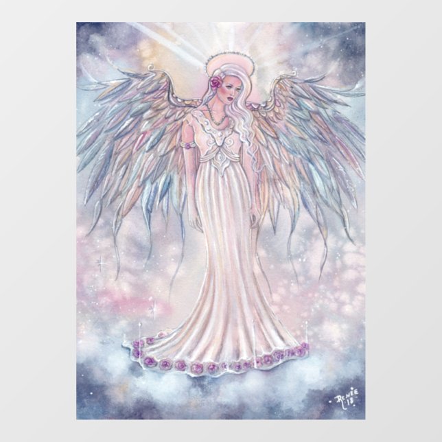 Spiritual angel or light heavenly by Renee Lavoie Window Cling (Sheet)