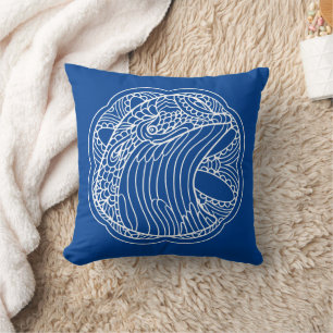 Spiritual animal mandala - dolphin lover cushion