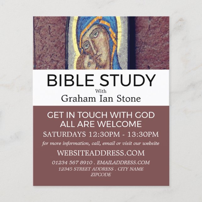 Spiritual Art Decor, Christian Bible Class Advert Flyer (Front)