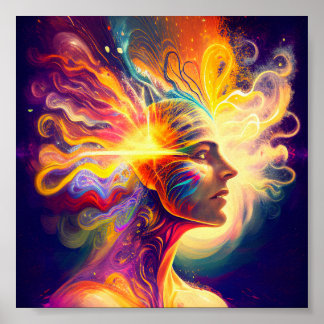 Spiritual aura, Wall Picture Art Hanging Poster