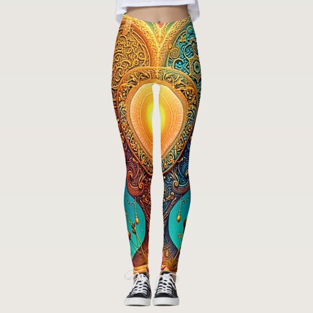 Spiritual Awakening Art Leggings (Front)