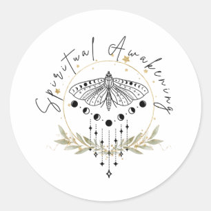Spiritual Awakening Classic Round Sticker