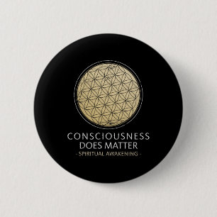 Spiritual Awakening Consciouness Does Problem Yoga 6 Cm Round Badge