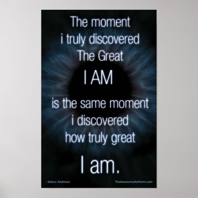 "SPIRITUAL" Awesome Poster (Confidence/Spirit) (Front)