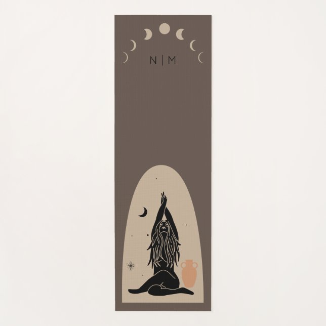 Spiritual Being Female Magical Body Esoteric  Yoga Yoga Mat (Front)