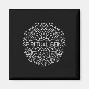 Spiritual Being In Mandala Yoga - 9 Pointed Star H Magnet