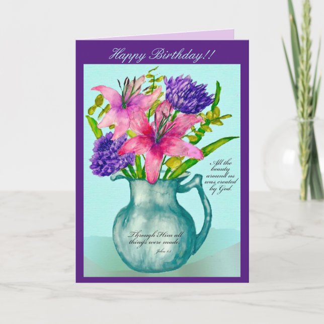 Spiritual Birthday Card (Front)