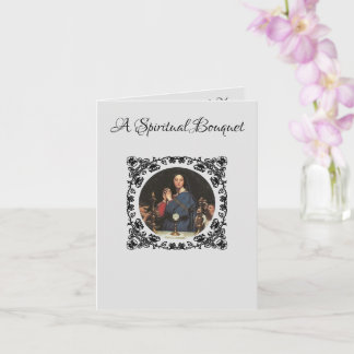 Spiritual Bouquet Blessed Mother Card