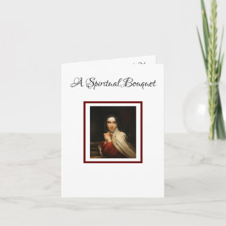 Spiritual Bouquet St. Teresa of Avila Card