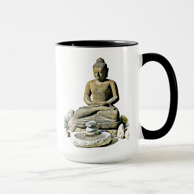 Spiritual Buddha Zen Enlightenment Quote Mug (Right)