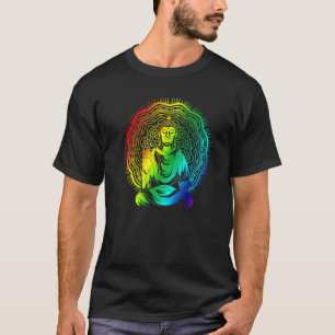 Spiritual Buddhist Mantra Buddhism Colorful Mandal T-Shirt