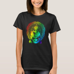 Spiritual Buddhist Mantra Buddhism Colourful Manda T-Shirt