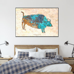 Spiritual Buffalo Image Uinta Basin, Utah Canvas Print