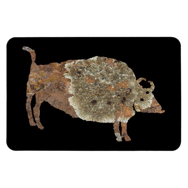 Spiritual Buffalo Petroglyph Magnet (Horizontal)
