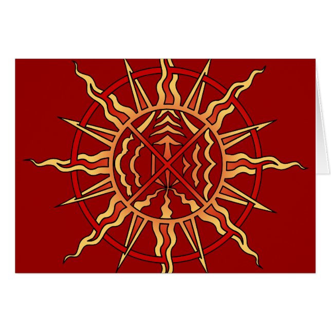 Spiritual Card Native Art First Nation Custom Card (Front Horizontal)