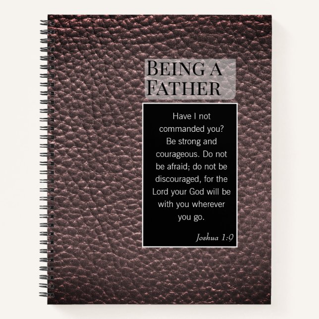 Spiritual Christian Father Day Quotes Notebook (Front)