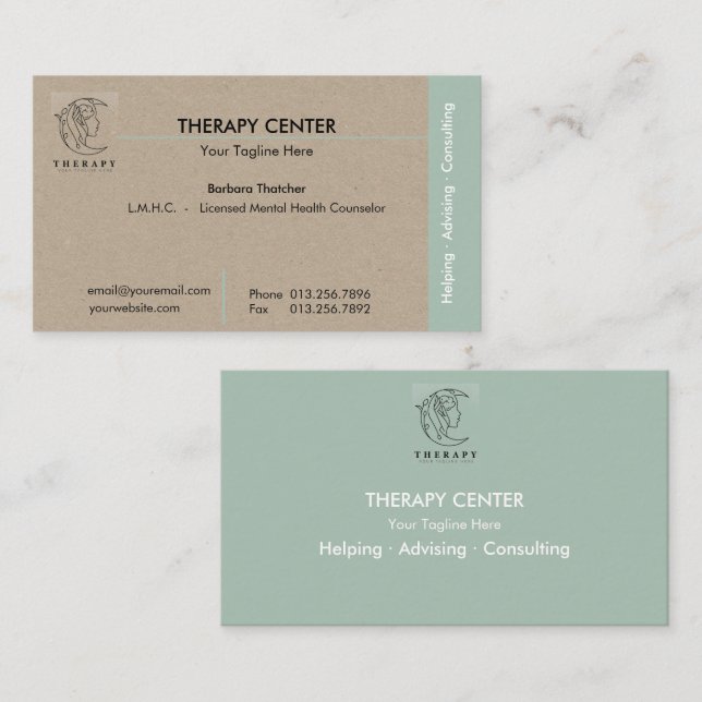Spiritual Coach | Healer | Therapist  Business Car Business Card (Front/Back)