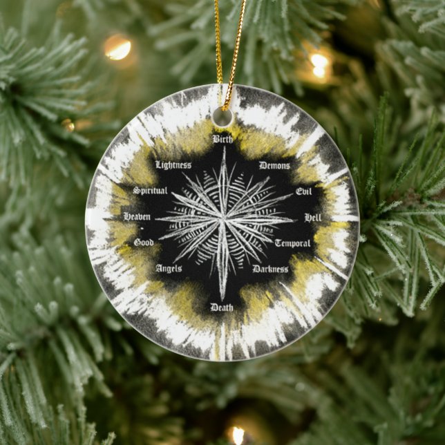 Spiritual Compass Ceramic Tree Decoration (Tree)
