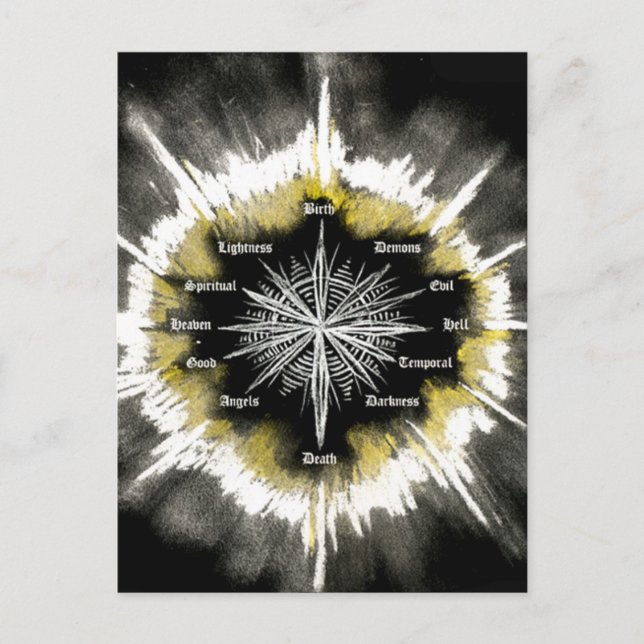 Spiritual Compass Postcard (Front)