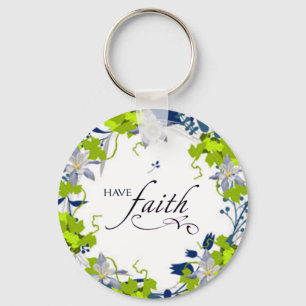 Spiritual Conscious Faith Love Hope Art Key Ring