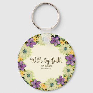Spiritual Conscious Faith Love Hope Art Key Ring