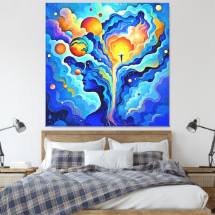Spiritual Consciousness Art Canvas Print