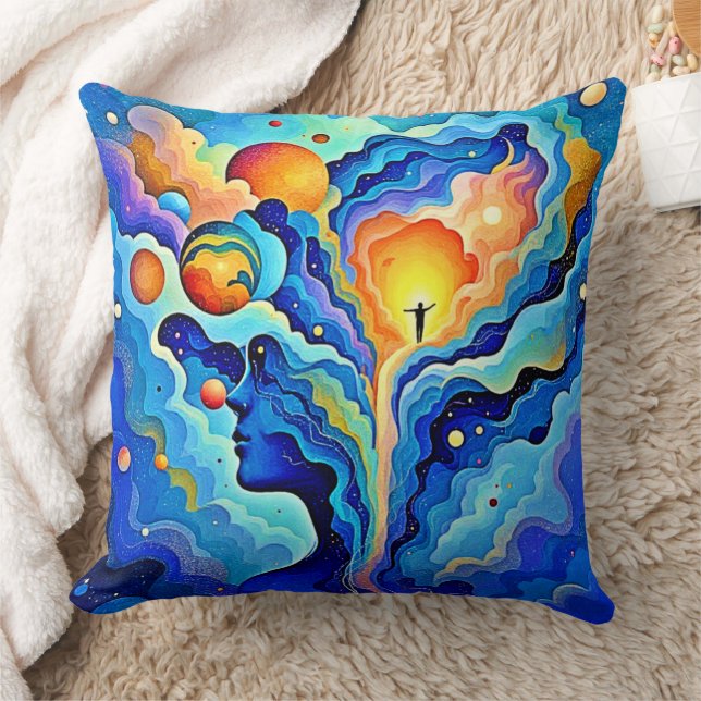 Spiritual Consciousness Art Cushion (Blanket)