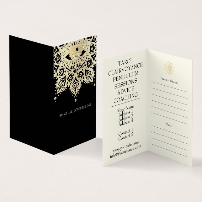 Spiritual Counselling, Psychic - Business Card (Inside and Outside)