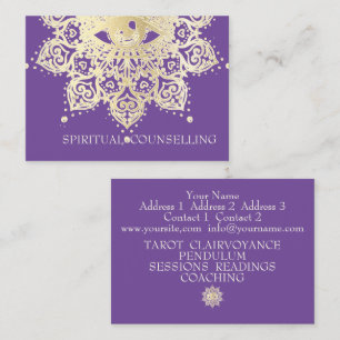 Spiritual Counselling, Tarot, Psychic  Business Ca Business Card