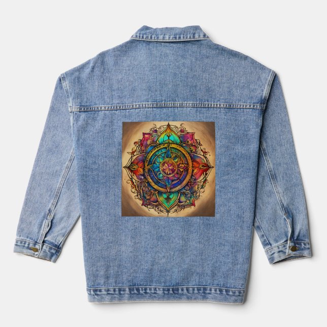 "Spiritual Denim Denim Jacket (Back)