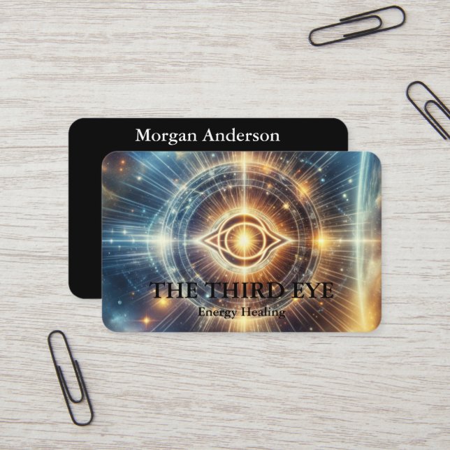 Spiritual Energie Heiler Reiki  Business Card (Front/Back In Situ)