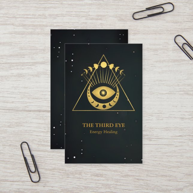 Spiritual Energie Heiler Reiki  Business Card (Front/Back In Situ)