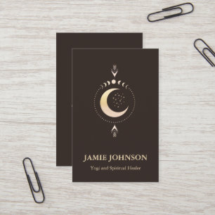 Spiritual Energie Heiler Reiki Moon Phase Yoga  Business Card