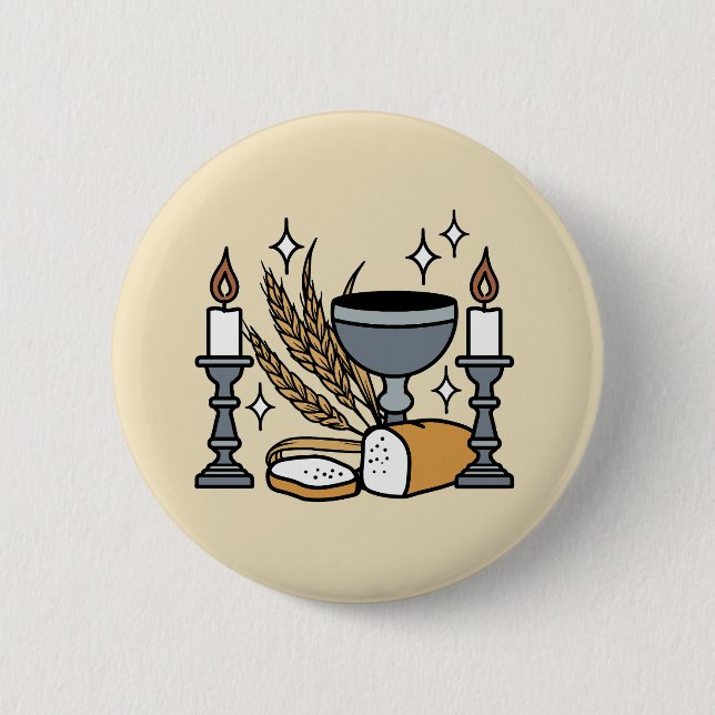 Spiritual Faith and Grace – Uplifting Christian 6 Cm Round Badge (Front)