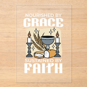 Spiritual Faith and Grace – Uplifting Christian Acrylic Invitations