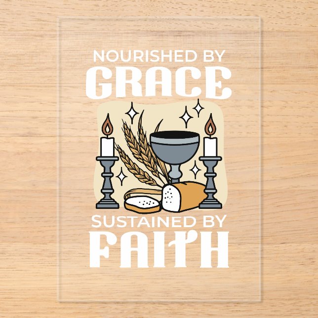 Spiritual Faith and Grace – Uplifting Christian Acrylic Invitations (Front)