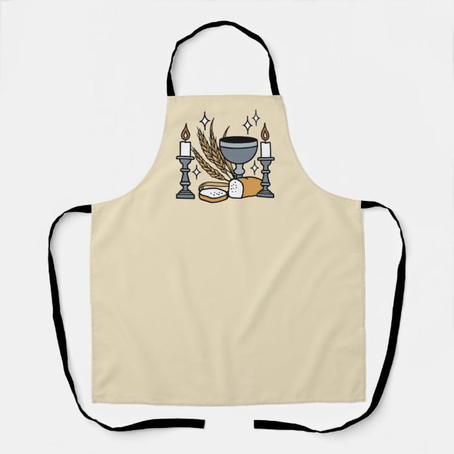 Spiritual Faith and Grace – Uplifting Christian Apron (Front)