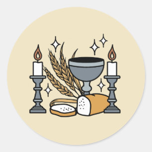 Spiritual Faith and Grace – Uplifting Christian Classic Round Sticker