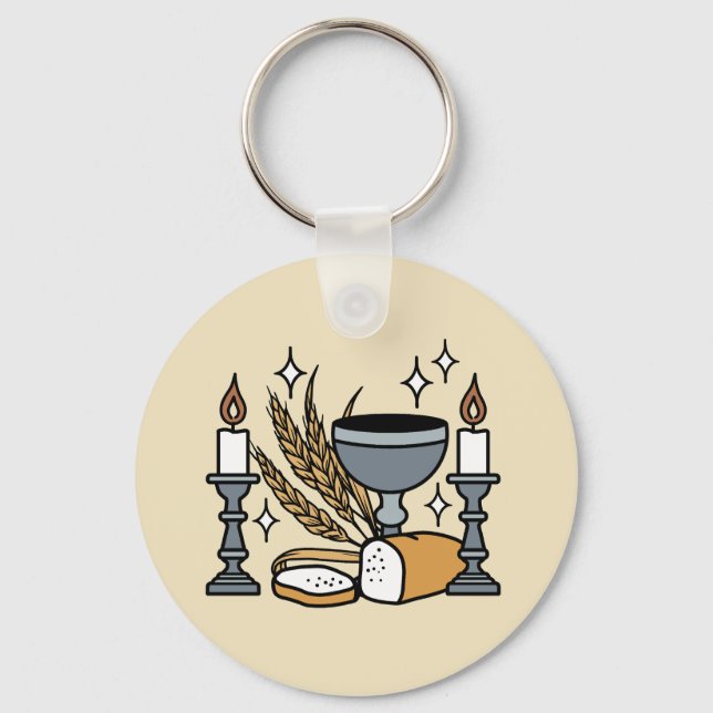 Spiritual Faith and Grace – Uplifting Christian Key Ring (Front)